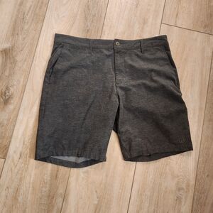 RVCA Men's Dark Gray Flat Front Shorts